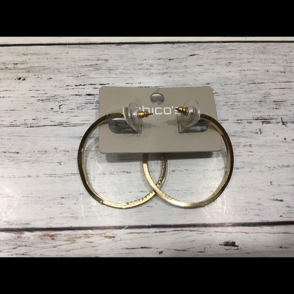 Chico’s cz pave earrings - Picture 2 of 4